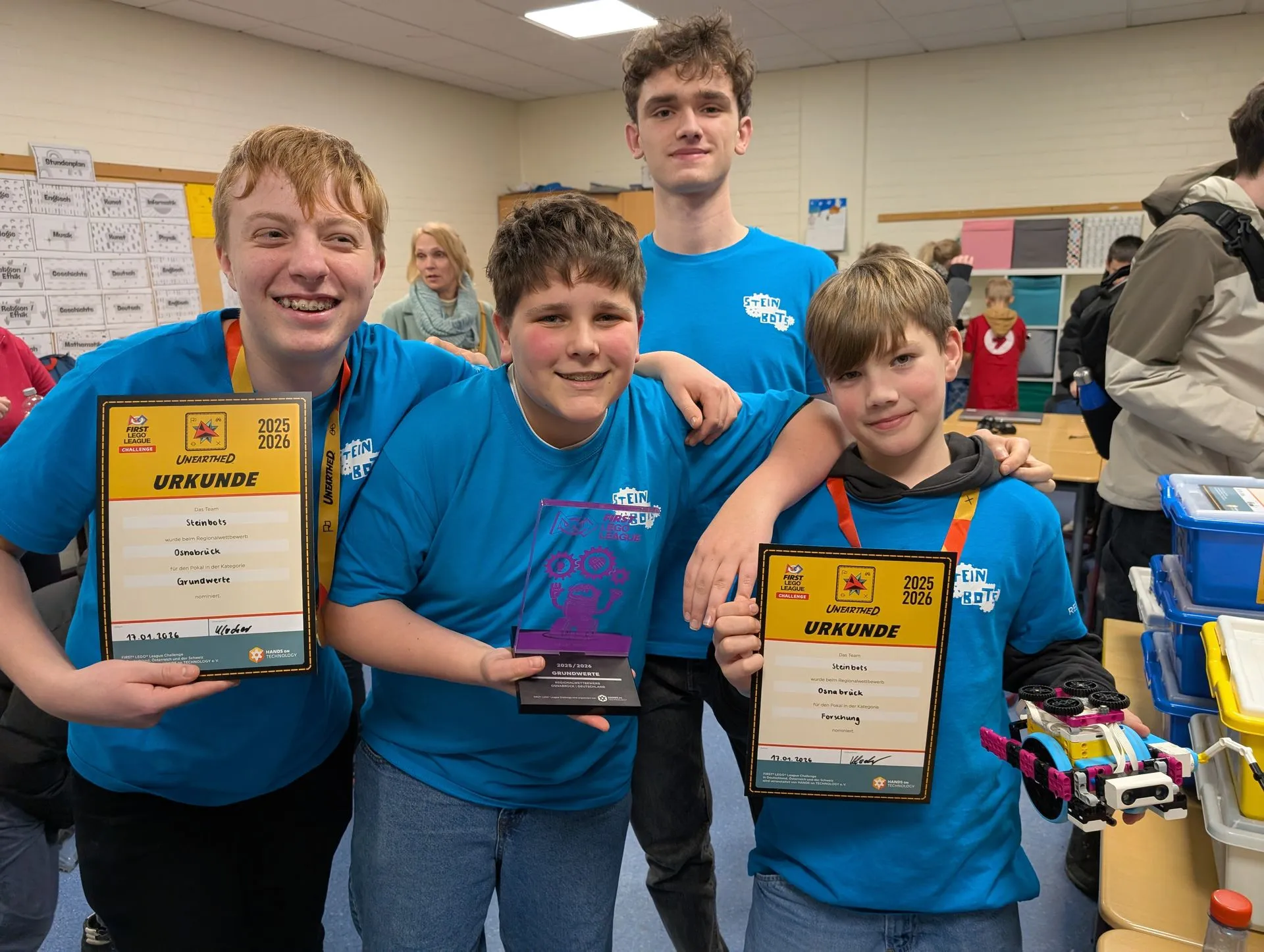 Die Steinbots bei der First Lego League in Osnabrück